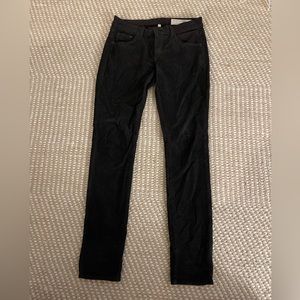 Rag & Bone Skinny Corduroy Pants, Charcoal - 25